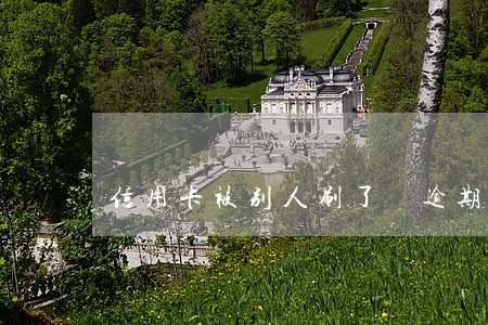 信用卡被别人刷了 逾期 信用卡被别人刷了 逾期